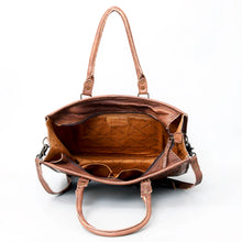 Load image into Gallery viewer, Copper Mountain Hand Tooled Leather Tote Bag
