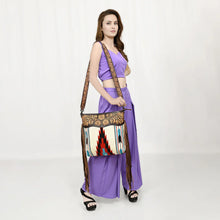 Load image into Gallery viewer, Azula Fire Western Leather Crossbody Purse
