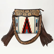 Load image into Gallery viewer, Azula Fire Western Leather Crossbody Purse
