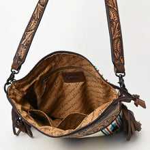 Load image into Gallery viewer, Azula Fire Western Leather Crossbody Purse
