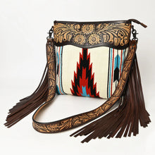 Load image into Gallery viewer, Azula Fire Western Leather Crossbody Purse
