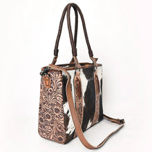 Load image into Gallery viewer, Riverdale Hand Tooled Leather Tote Bag
