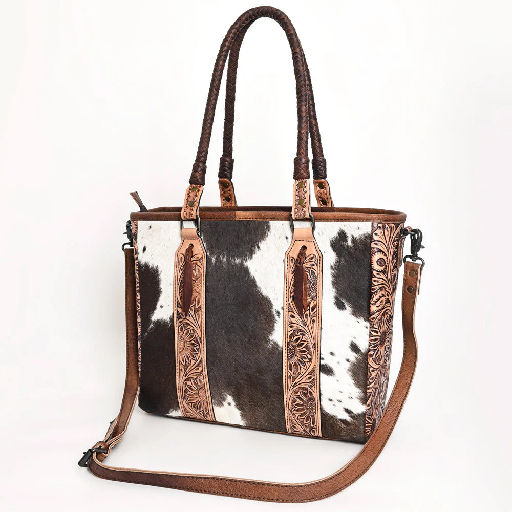 Riverdale Hand Tooled Leather Tote Bag