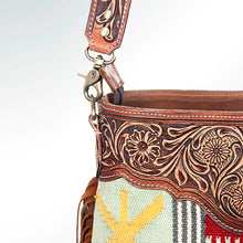 Load image into Gallery viewer, Nicoma Park Western Leather Crossbody Purse
