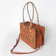 Load image into Gallery viewer, Dakota Hills Hand Tooled Leather Tote Bag
