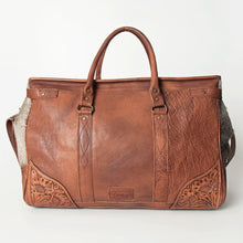 Load image into Gallery viewer, Four Sixes Western Leather Weekender Duffel Bag
