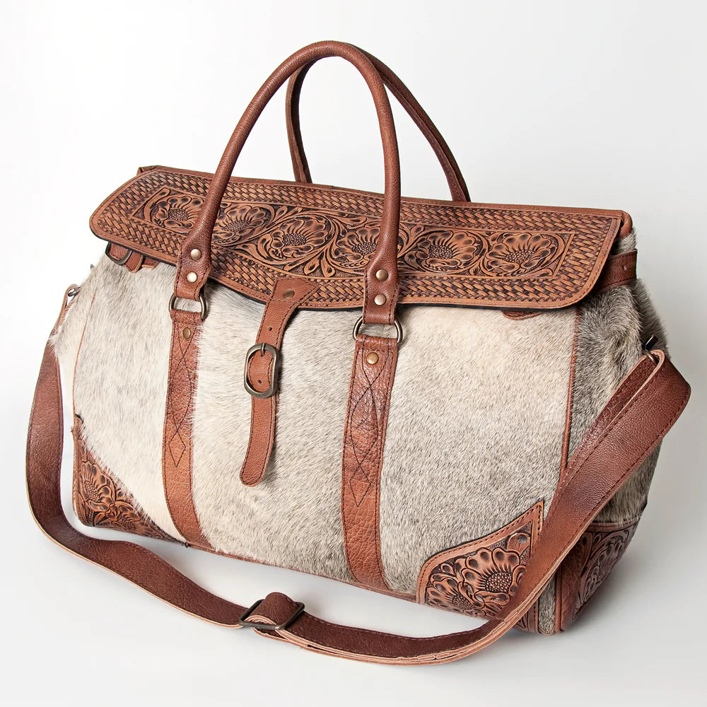 Shop for Hand Tooled Western Leather Duffle Bags at Dodi Jo s