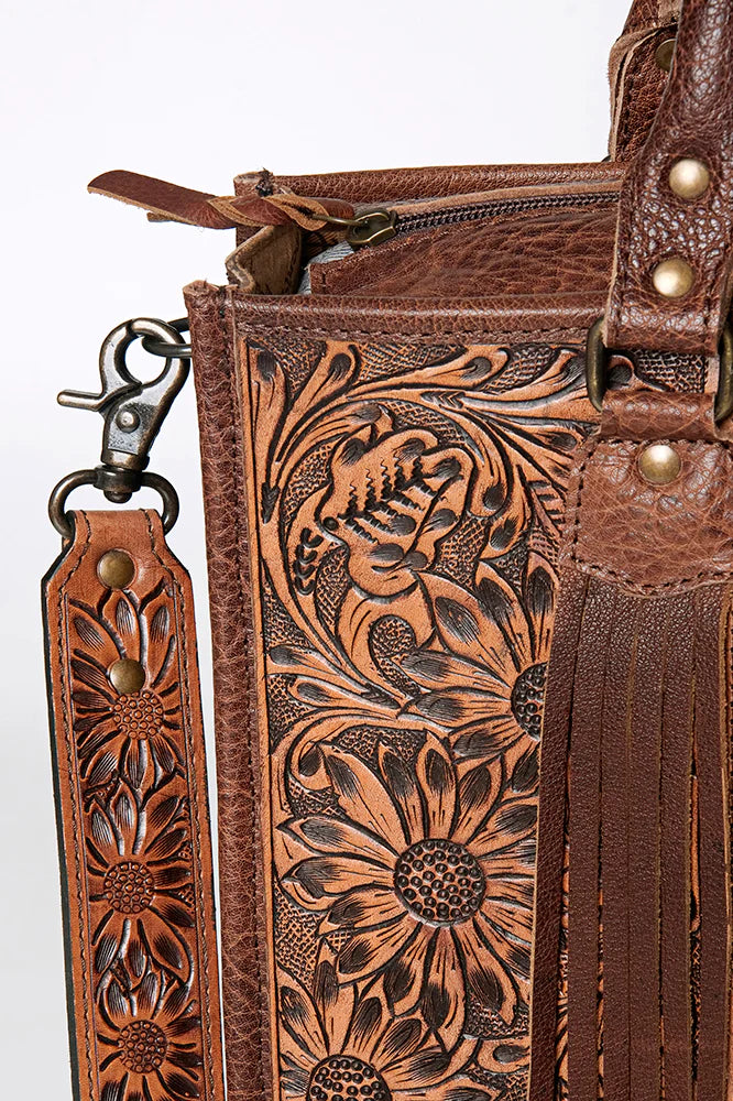 American Darling Hand Tooled Western Shoulder Bag Strap - Jackson's Western