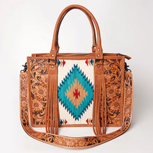 Load image into Gallery viewer, Woodcreek Western Leather Tote Bag
