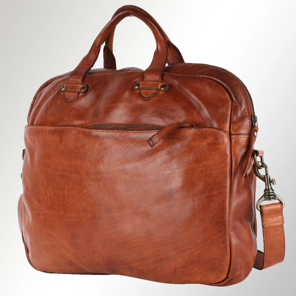 Lake Como Italian Leather Briefcase