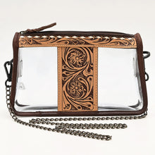 Load image into Gallery viewer, Tooled Treasure Clear Vinyl Concert Purse
