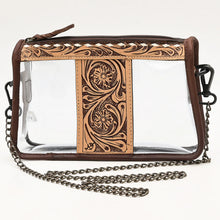 Load image into Gallery viewer, Tooled Treasure Clear Vinyl Concert Purse
