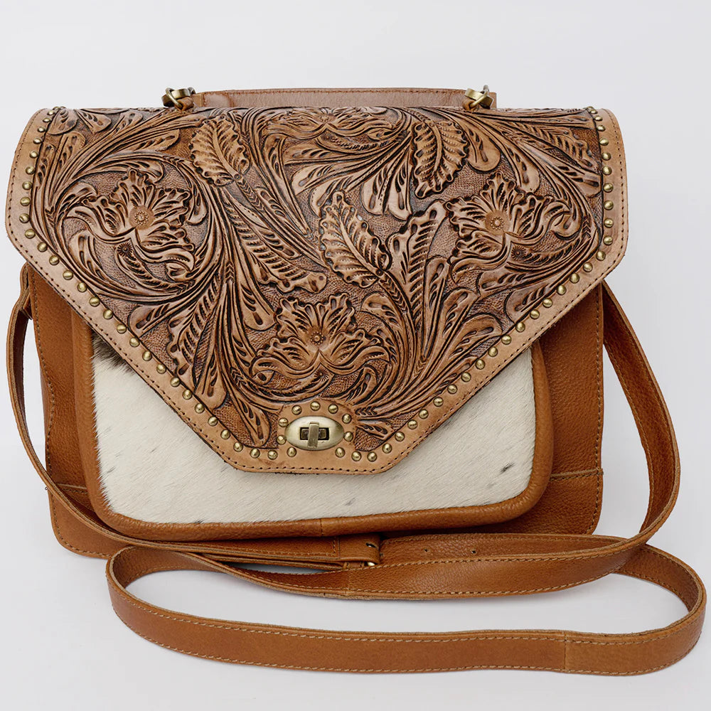 Timberline Trail Western Leather Crossbody Purse