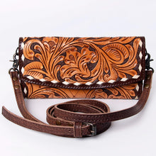 Load image into Gallery viewer, Forest Hills Western Leather Crossbody Wallet
