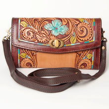 Load image into Gallery viewer, Morongo Valley Western Leather Crossbody Wallet

