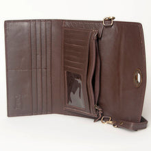 Load image into Gallery viewer, Morongo Valley Western Leather Crossbody Wallet
