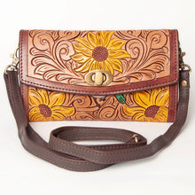 Load image into Gallery viewer, Baldwin Lake Western Leather Crossbody Wallet
