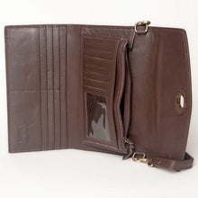 Load image into Gallery viewer, Baldwin Lake Western Leather Crossbody Wallet
