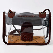 Load image into Gallery viewer, The Festival Western Leather Clear Concert Purse
