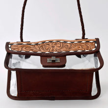 Load image into Gallery viewer, The Festival Western Leather Clear Concert Purse
