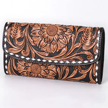 Load image into Gallery viewer, Buck Stitch Hand Tooled Leather Wallet
