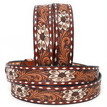 Load image into Gallery viewer, Caprock Canyon Hand Tooled Leather Belt
