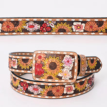 Load image into Gallery viewer, Abilene Hand Tooled Leather Belt
