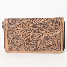 Load image into Gallery viewer, Sun Ray Hand Tooled Leather Wallet
