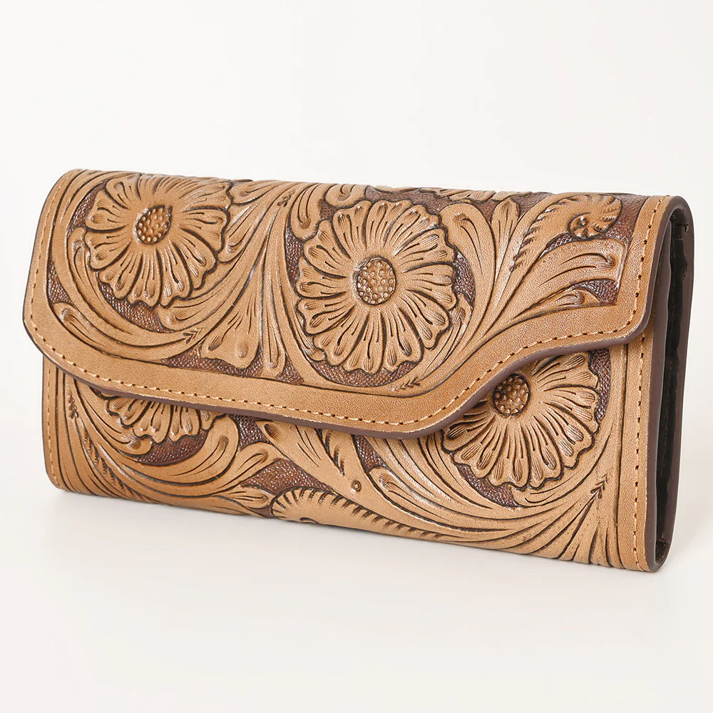 Watson Mill Hand Tooled Leather Wallet