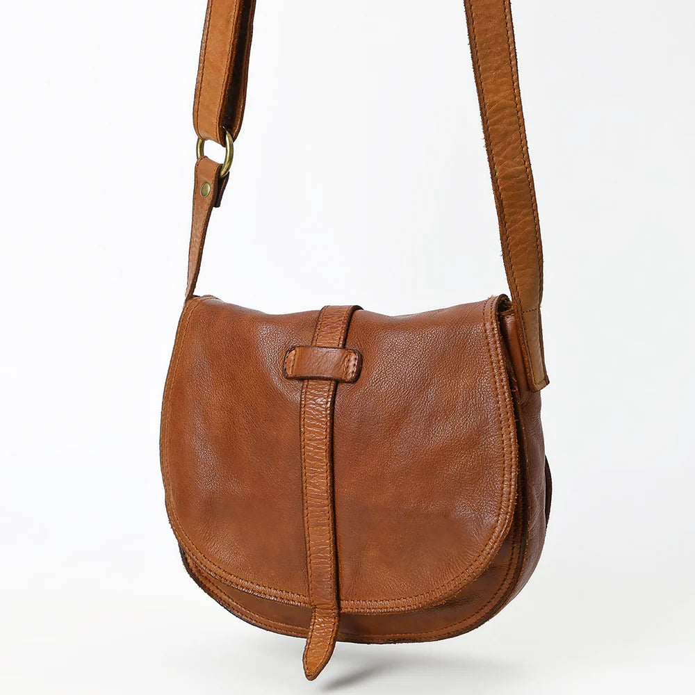 Portofino Italian Leather Crossbody Purse