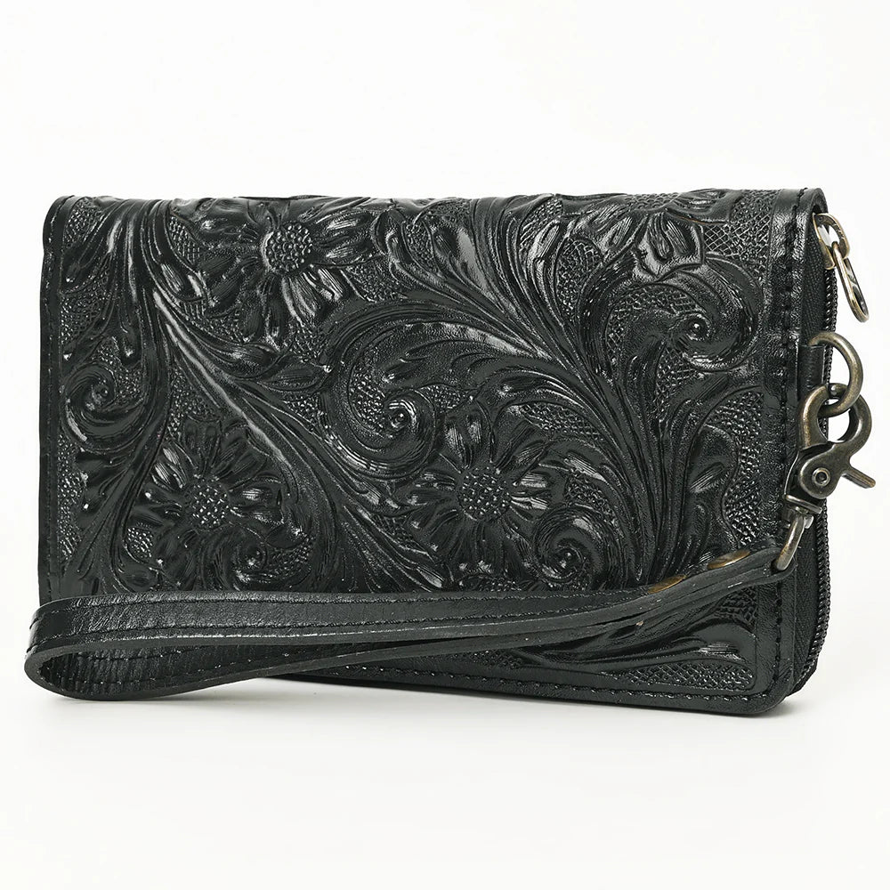 Horse Creek Hand Tooled Leather Wallet