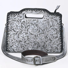 Load image into Gallery viewer, Rustic Horizon Hand Tooled Leather Crossbody Purse
