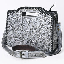 Load image into Gallery viewer, Rustic Horizon Hand Tooled Leather Crossbody Purse
