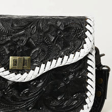 Load image into Gallery viewer, Rawhide Chic Hand Tooled Leather Crossbody Purse
