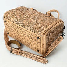 Load image into Gallery viewer, Frontier Belle Hand Tooled Leather Duffel Bag
