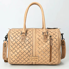 Load image into Gallery viewer, Frontier Belle Hand Tooled Leather Duffel Bag
