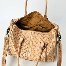 Load image into Gallery viewer, Frontier Belle Hand Tooled Leather Duffel Bag
