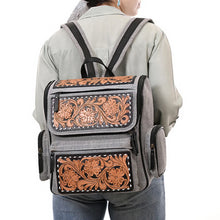 Load image into Gallery viewer, Windy Ridge Western Leather Backpack
