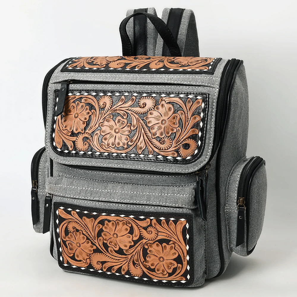 Windy Ridge Western Leather Backpack