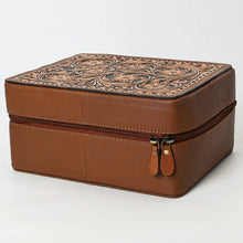 Load image into Gallery viewer, Trail Creek Hand Tooled Leather Jewelry Box
