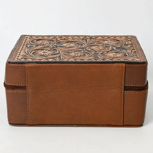 Load image into Gallery viewer, Trail Creek Hand Tooled Leather Jewelry Box
