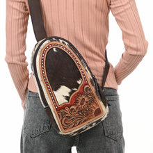 Load image into Gallery viewer, Western Spirit Hand Tooled Leather Sling Bag
