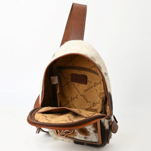 Load image into Gallery viewer, Western Wildflower Hand Tooled Leather Sling Bag
