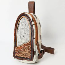 Load image into Gallery viewer, Sunset Trails Hand Tooled Leather Sling Bag
