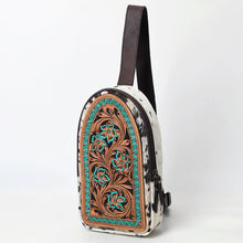 Load image into Gallery viewer, Western Blossom Hand Tooled Leather Sling Bag
