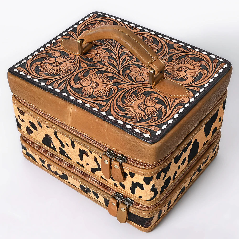 Outlaw Elegance Hand Tooled Leather Jewelry Box