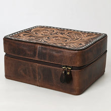 Load image into Gallery viewer, Trail Born Hand Tooled Leather Jewelry Box
