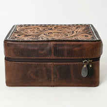 Load image into Gallery viewer, Trail Born Hand Tooled Leather Jewelry Box
