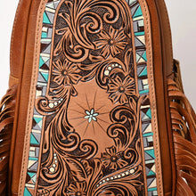 Load image into Gallery viewer, Mustang Belle Hand Tooled Leather Sling Bag
