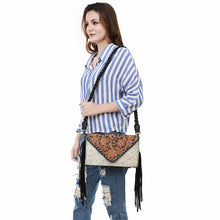 Load image into Gallery viewer, Old Frontier Hand Tooled Leather Crossbody Purse
